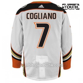 Barn Ishockey Anaheim Ducks Tröja ANDREW COGLIANO 7 Adidas Vit Authentic